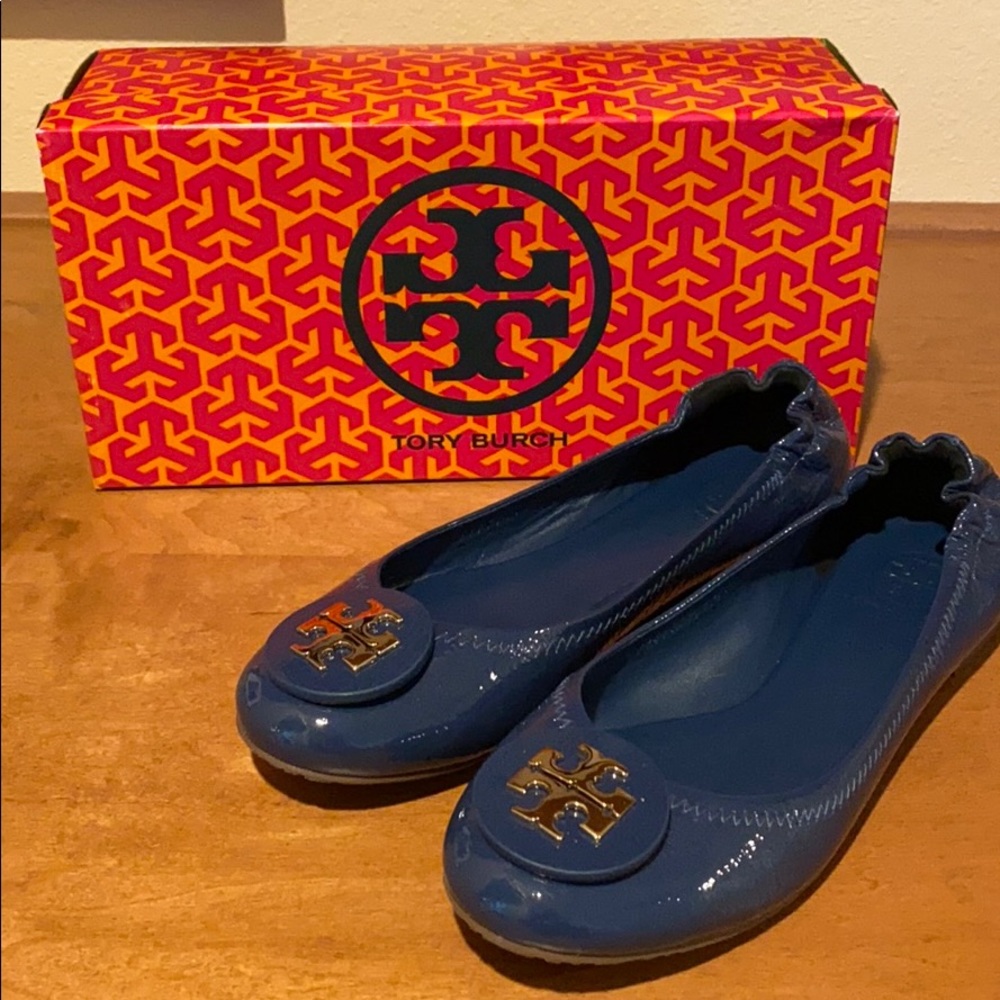 Tory Burch Blue Reva flats